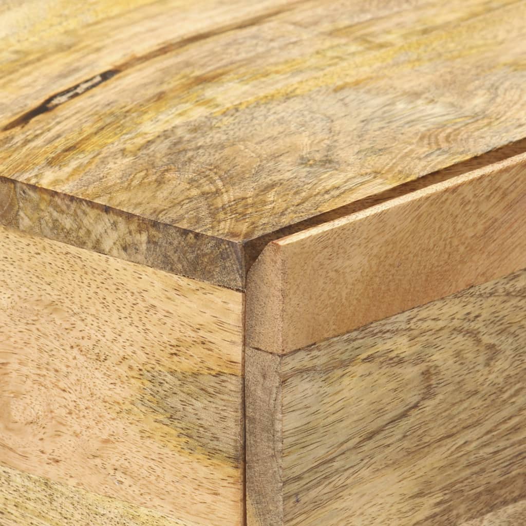 Mesa consola de madera maciza de mango 100x35x76 cm