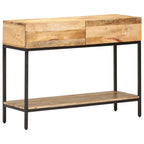 Mesa consola de madera maciza de mango 100x35x76 cm
