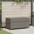 Dark Grey and Black Garden Storage Box 130 L 54x53x57 cm
