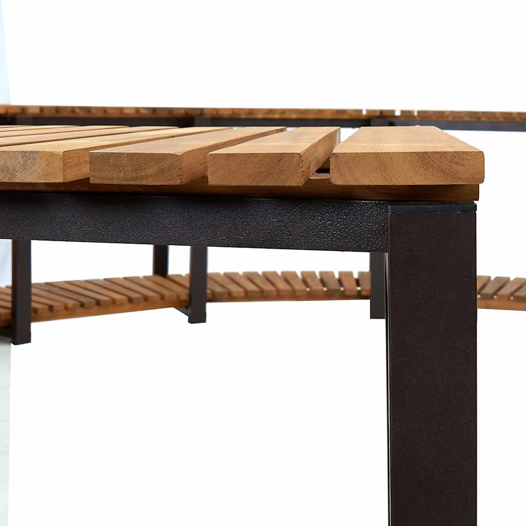 Borde de bañera hidromasaje madera maciza de acacia 273x53 cm