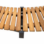 Borde de bañera hidromasaje madera maciza de acacia 273x53 cm