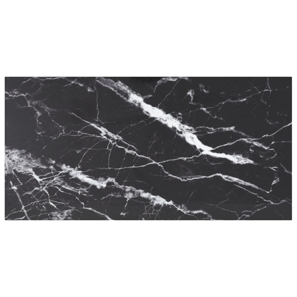 Tabletop, marble design, white tempered glass, Ø30x0.8 cm
