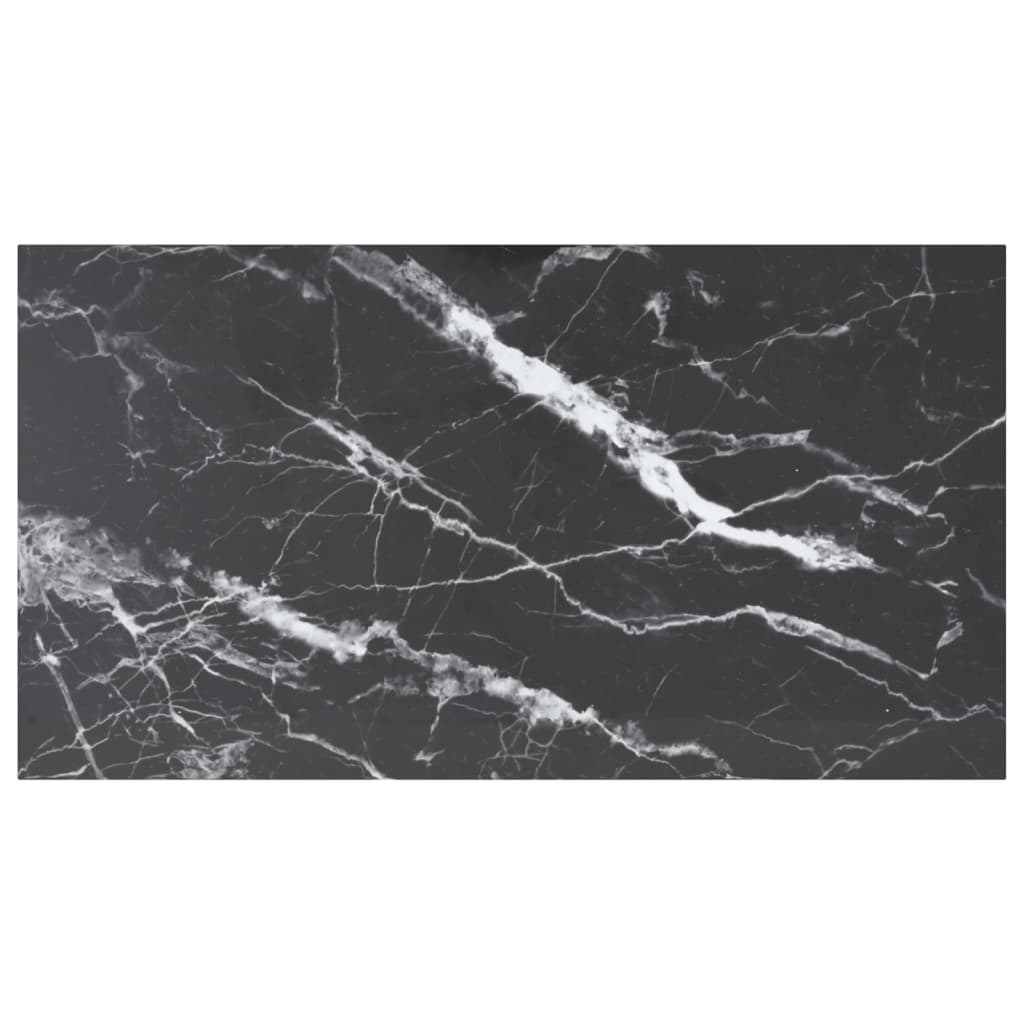 Tabletop, marble design, white tempered glass, Ø30x0.8 cm
