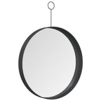 Espejo colgante con gancho negro 30 cm