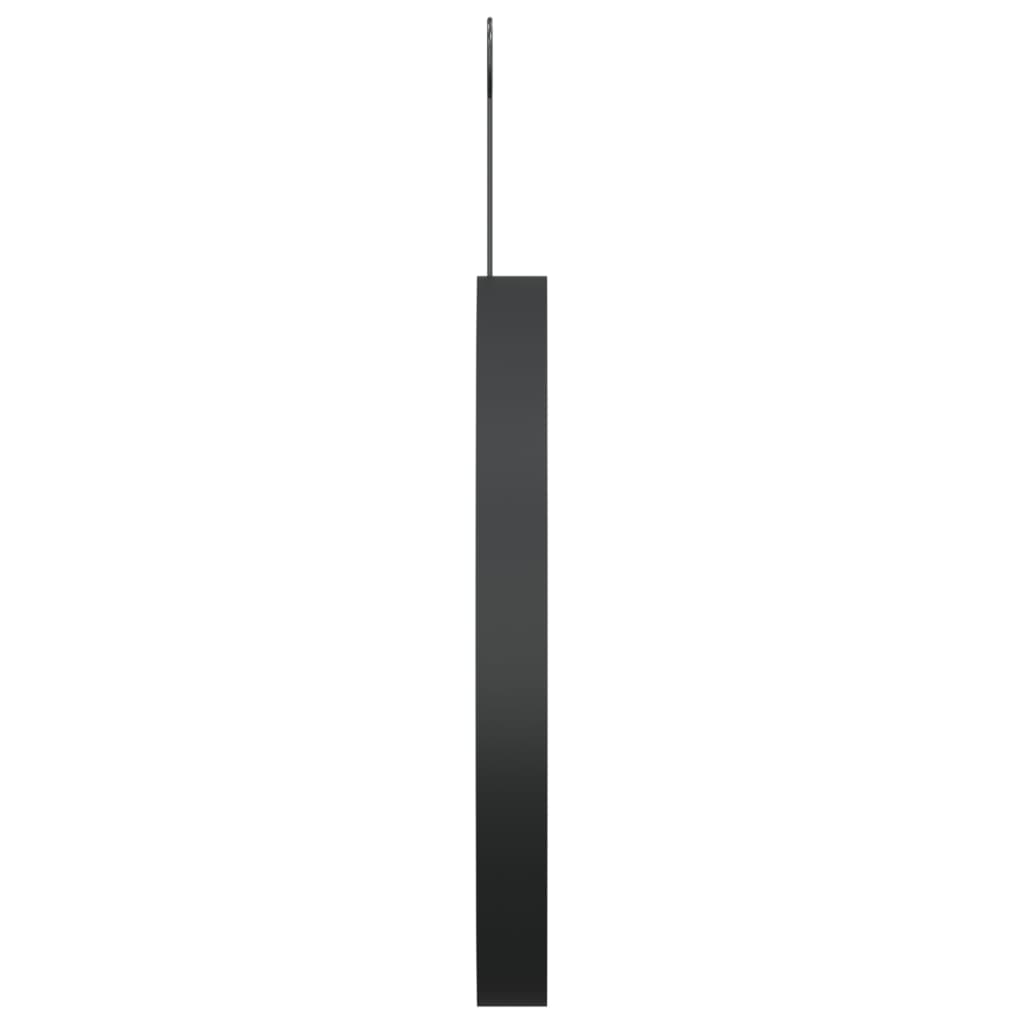 Espejo colgante con gancho negro 30 cm