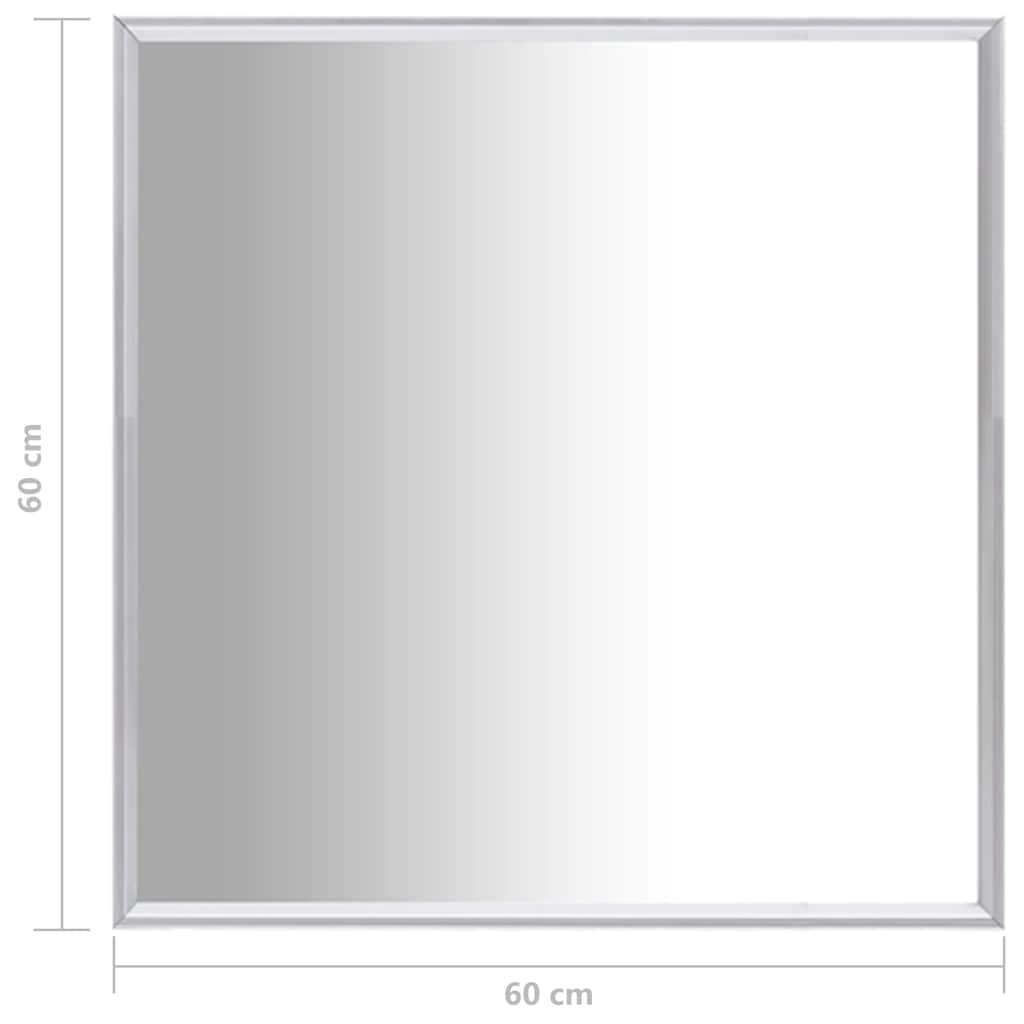 Espejo plateado 60x60 cm