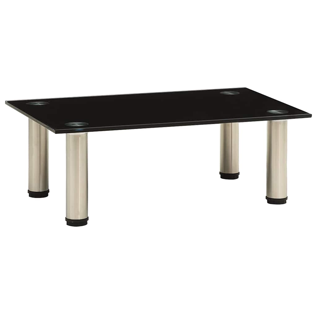 322760 TV Stand Transparent 40x35x17 cm Tempered Glass