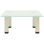 Mueble para TV de vidrio templado esmerilado 40x35x17 cm