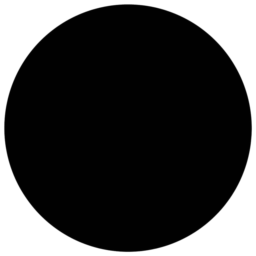Mesa de centro de vidrio templado negro 40 cm