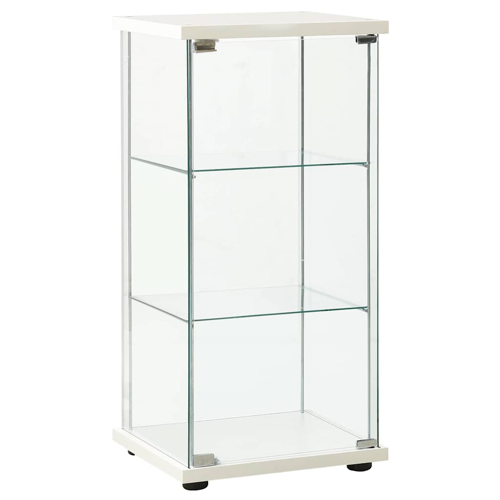 Black tempered glass storage sideboard