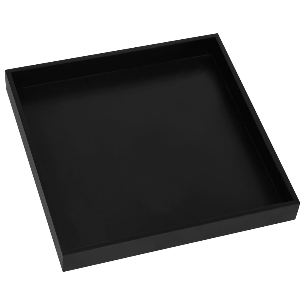 Mesa auxiliar negra y dorada MDF 38x38x38,5 cm