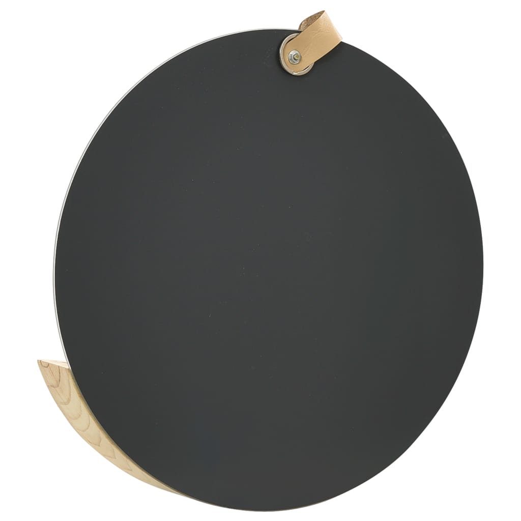 Espejo de pared de madera maciza de pino 35 cm