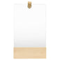 322802 Wall Mirror Solid Pinewood 23x39,5 cm