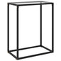 Mesa consola vidrio templado blanco 100x35x75 cm