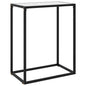 Mesa consola vidrio templado blanco 100x35x75 cm
