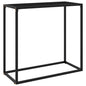 Mesa consola vidrio templado blanco 100x35x75 cm