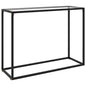 Mesa consola vidrio templado blanco 100x35x75 cm