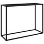 Mesa consola vidrio templado blanco 100x35x75 cm