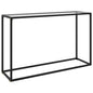 Mesa consola vidrio templado blanco 100x35x75 cm
