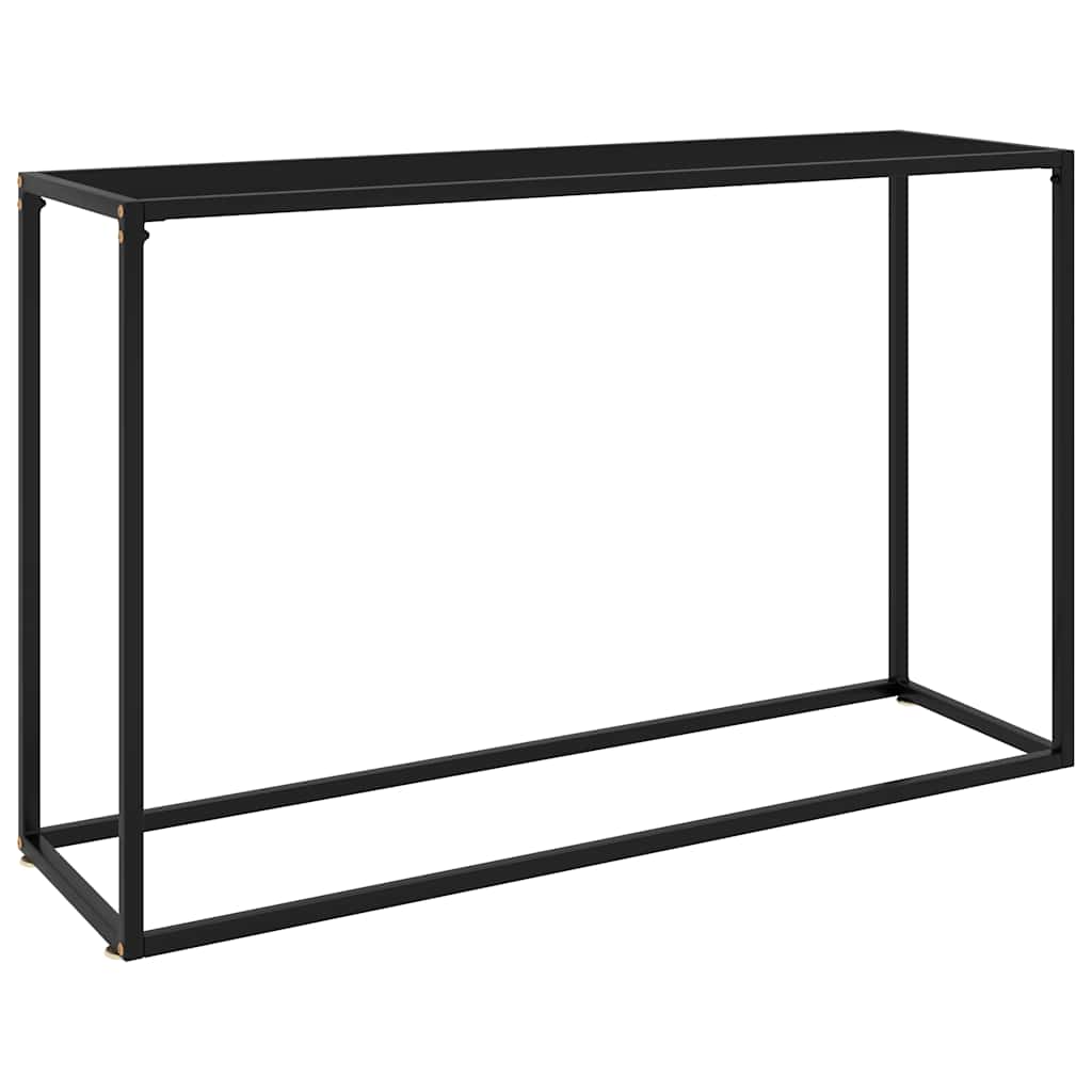 White tempered glass console table 100x35x75 cm
