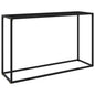 Mesa consola vidrio templado blanco 100x35x75 cm