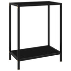 Mesa consola transparente vidrio templado 140x35x75,5 cm
