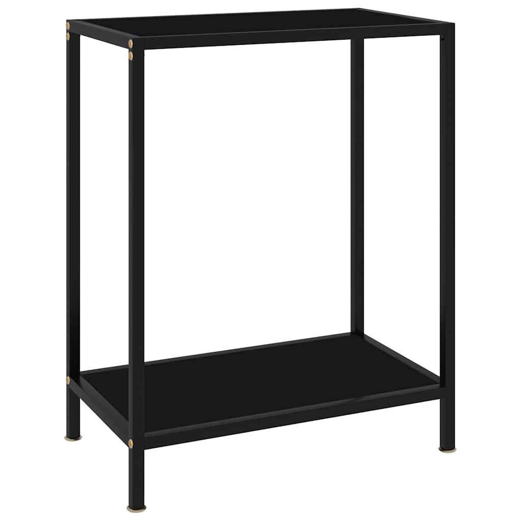 Mesa consola transparente vidrio templado 140x35x75,5 cm