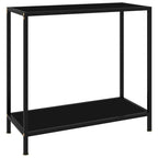 Mesa consola transparente vidrio templado 140x35x75,5 cm
