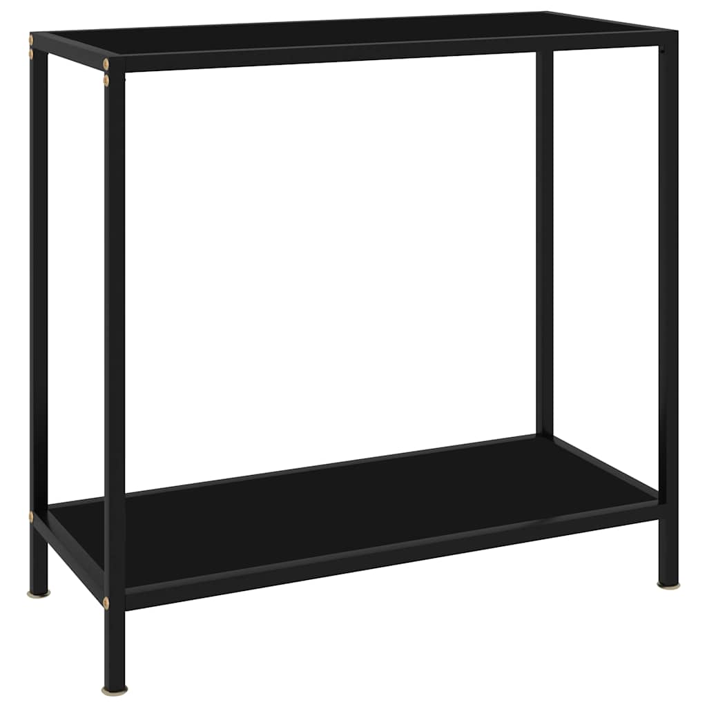 Mesa consola transparente vidrio templado 140x35x75,5 cm