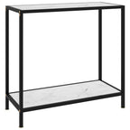 Mesa consola transparente vidrio templado 140x35x75,5 cm