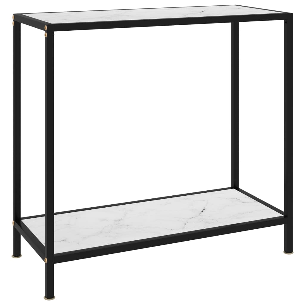 Mesa consola transparente vidrio templado 140x35x75,5 cm