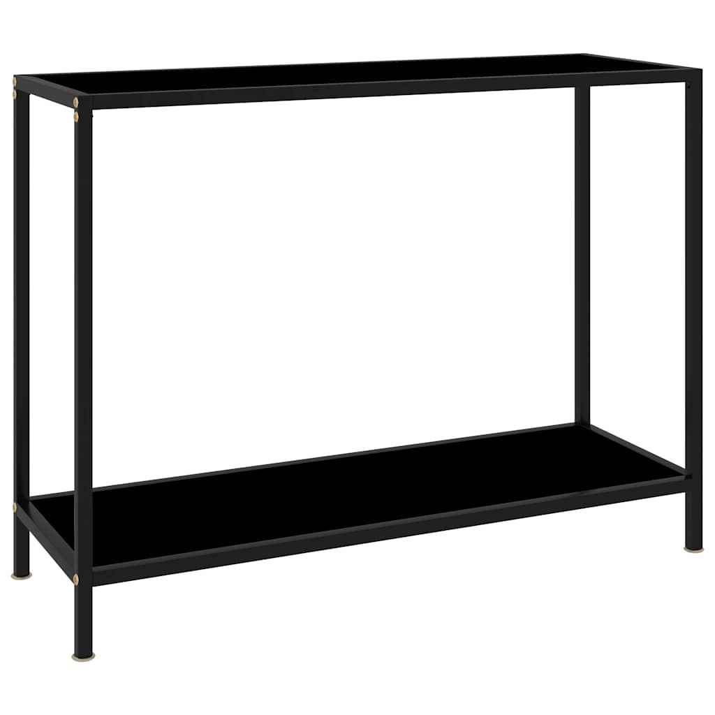 Mesa consola transparente vidrio templado 140x35x75,5 cm