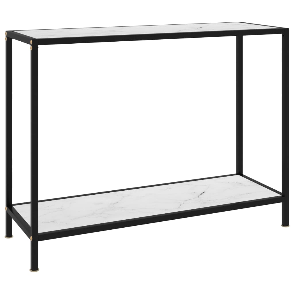 Mesa consola transparente vidrio templado 140x35x75,5 cm