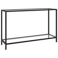 Mesa consola transparente vidro temperado 140x35x75,5 cm