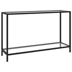 Mesa consola transparente vidrio templado 140x35x75,5 cm