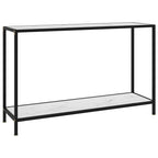 Mesa consola transparente vidrio templado 140x35x75,5 cm