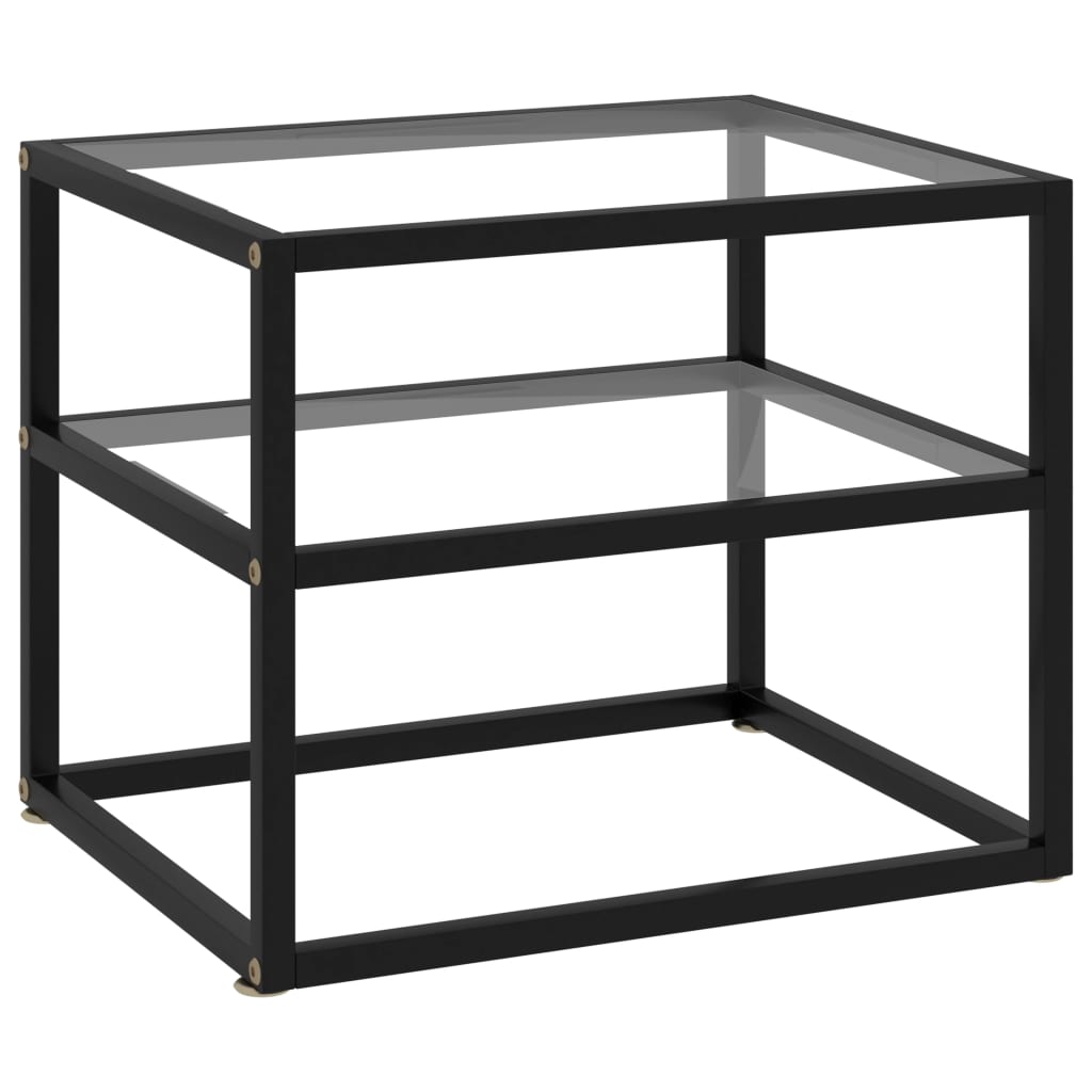 Mesa consola transparente vidrio templado 140x35x75,5 cm
