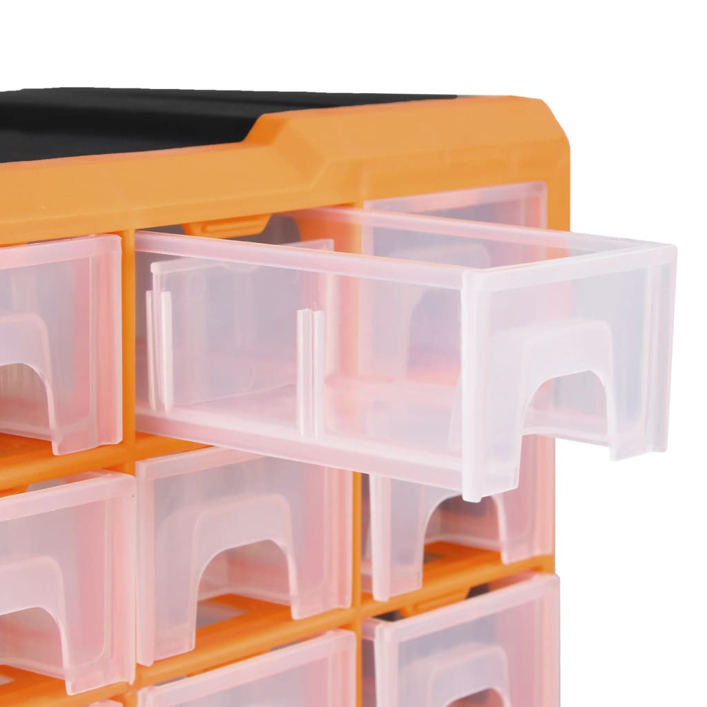 Organizador multicajones con 38 cajones 52x16x37,5 cm