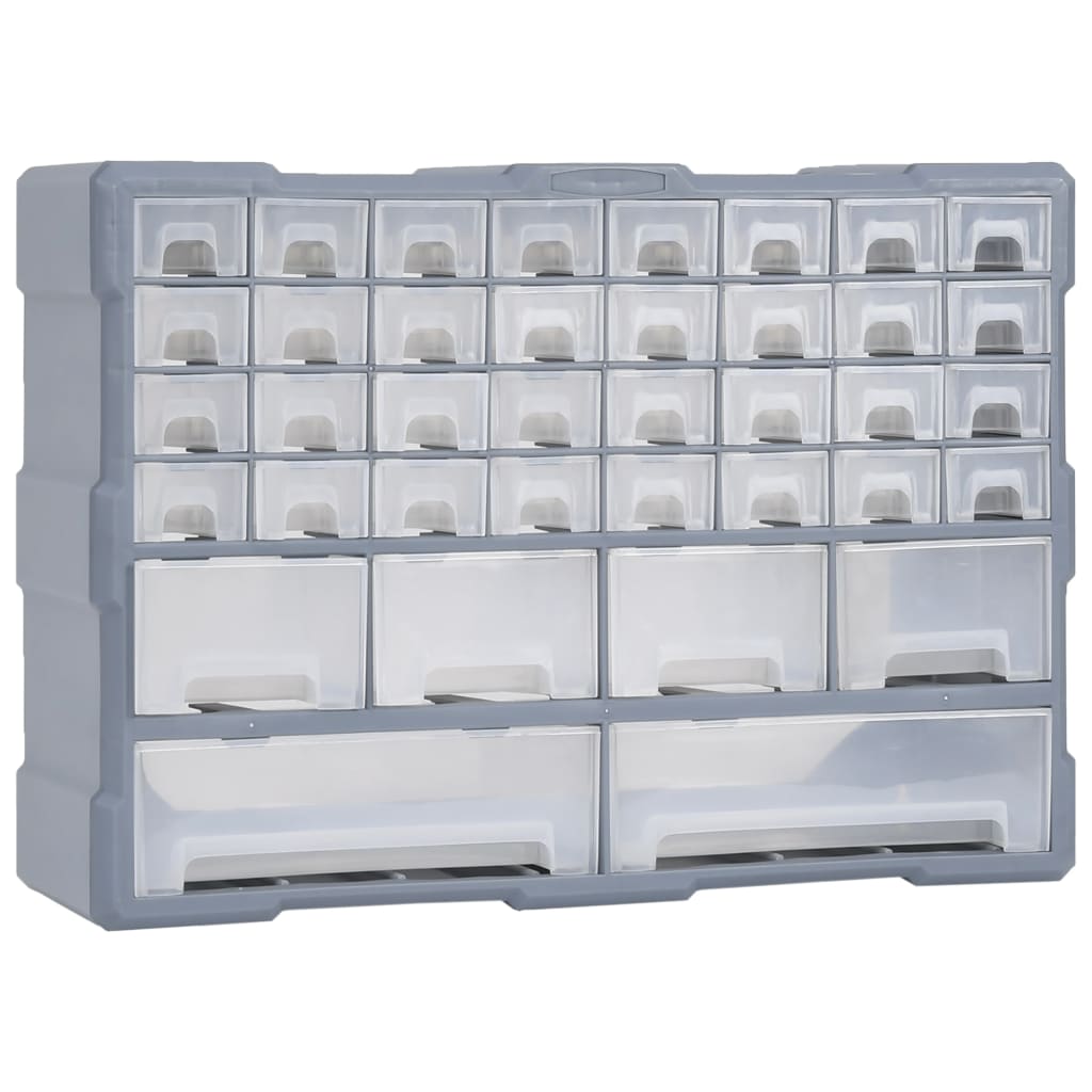 Organizador multicavetas com 38 gavetas 52x16x37,5 cm