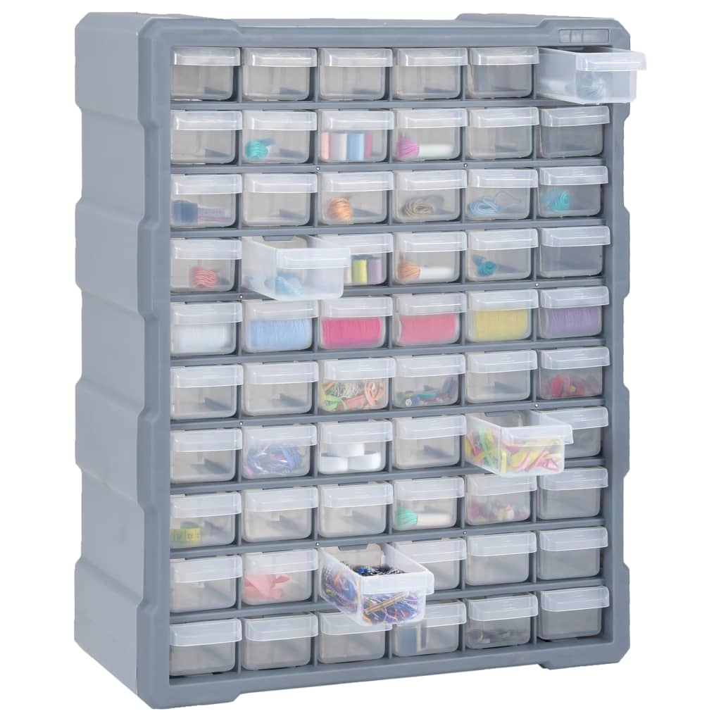 Organizador multicajones con 60 cajones 38x16x47,5 cm