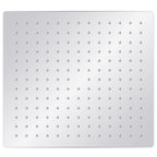 Cabezal de ducha cuadrado efecto lluvia acero inox 304 30x30 cm
