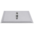 Cabezal de ducha cuadrado efecto lluvia acero inox 304 30x30 cm