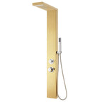 Sistema de panel de ducha acero inoxidable 201 dorado