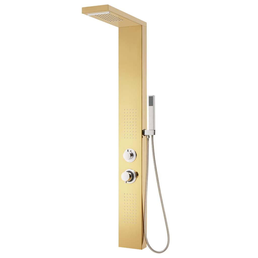 Sistema de panel de ducha acero inoxidable 201 dorado
