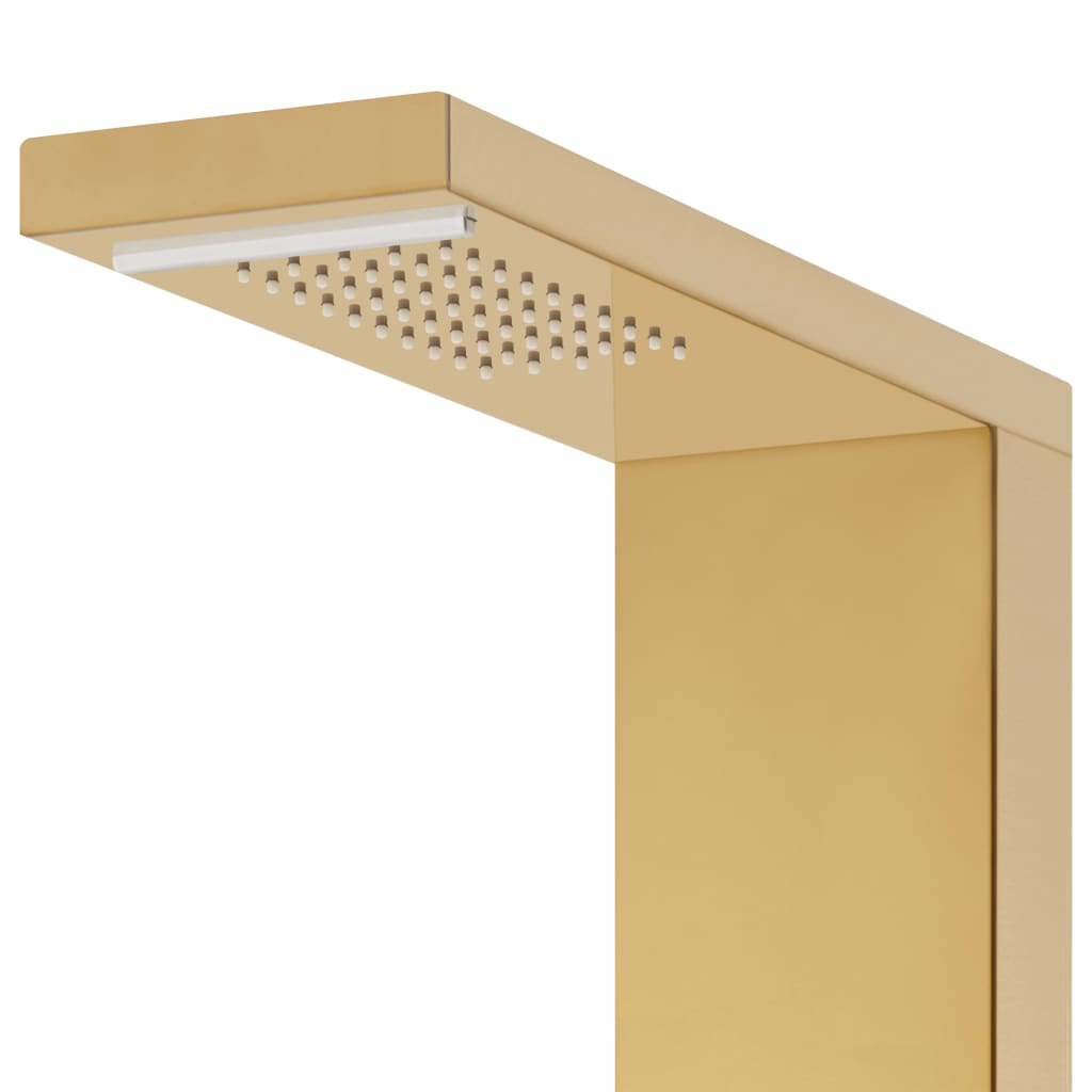 Sistema de panel de ducha acero inoxidable 201 dorado