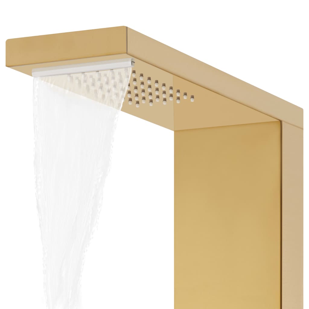 Sistema de panel de ducha acero inoxidable 201 dorado