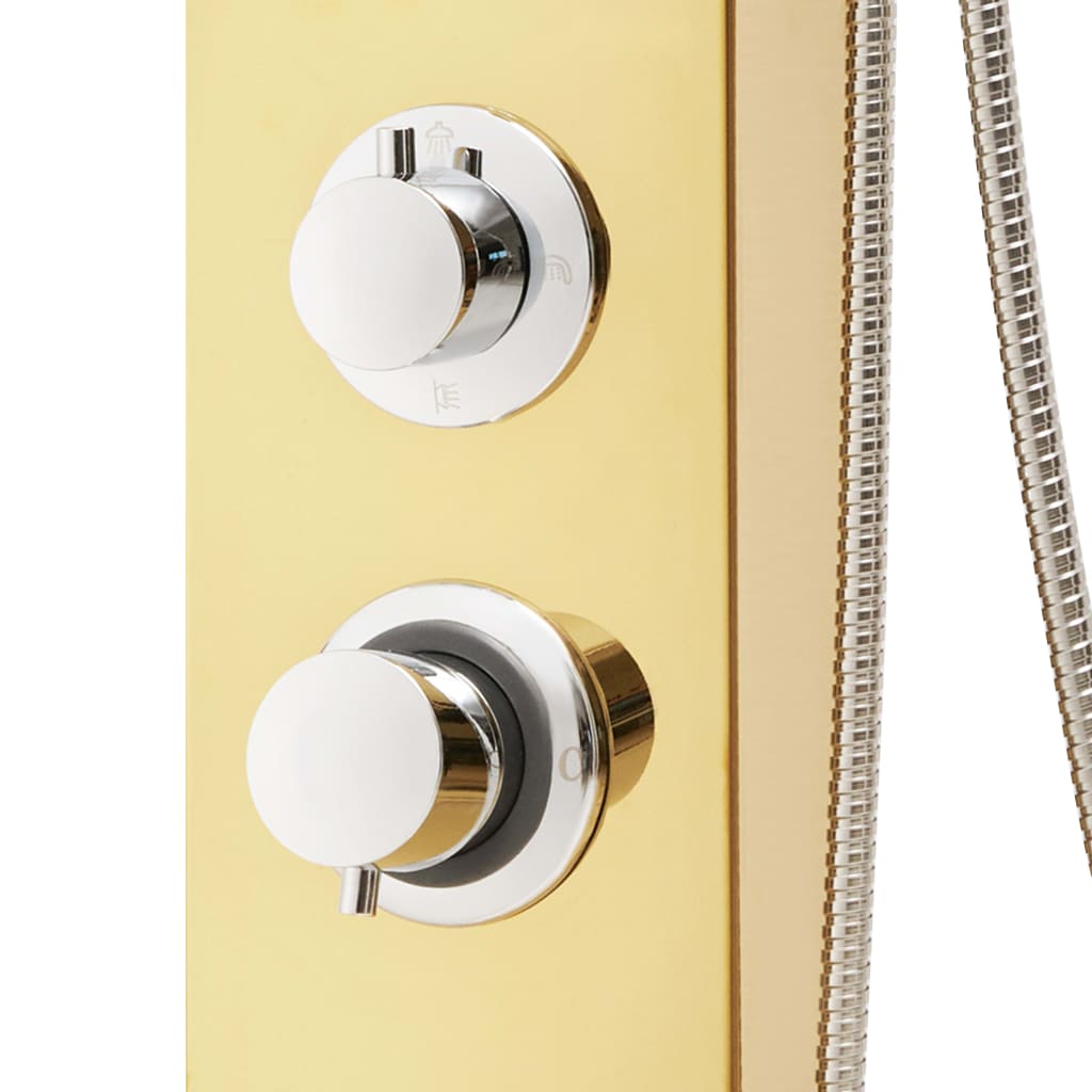 Sistema de panel de ducha acero inoxidable 201 dorado