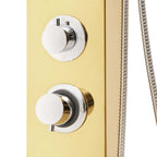 Sistema de panel de ducha acero inoxidable 201 dorado