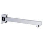 Barra de soporte ducha cuadrada acero inox 201 plateado 30 cm