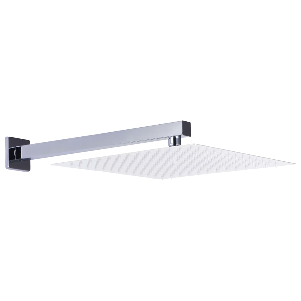 Barra de soporte ducha cuadrada acero inox 201 plateado 30 cm